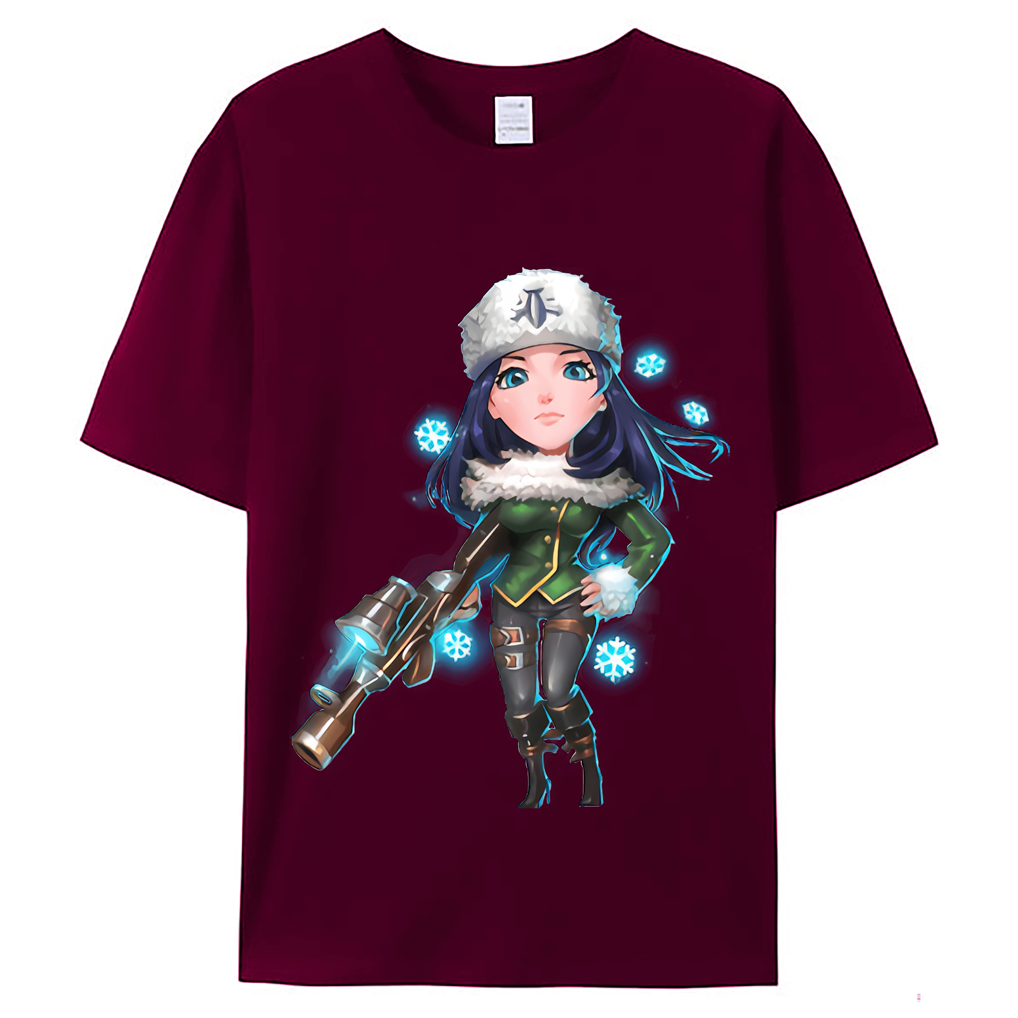 （画像用） リーグ・オブ・レジェンド League of Legends LOL レディースカジュアルプリントTシャツ（綿100％）
